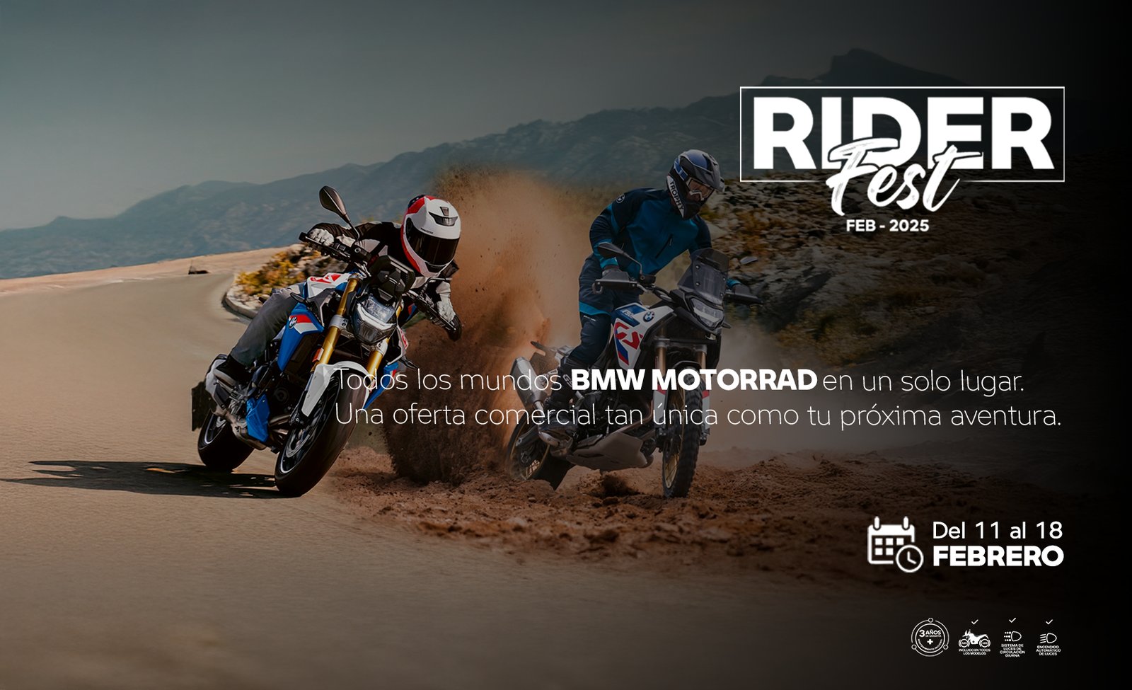 banner landing rider fest