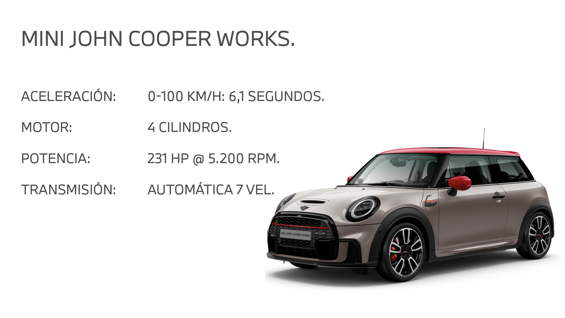 JOHN COOPER WORKS JOHN COOPER WORKS